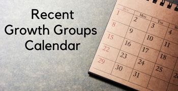 Growth Group Calendar